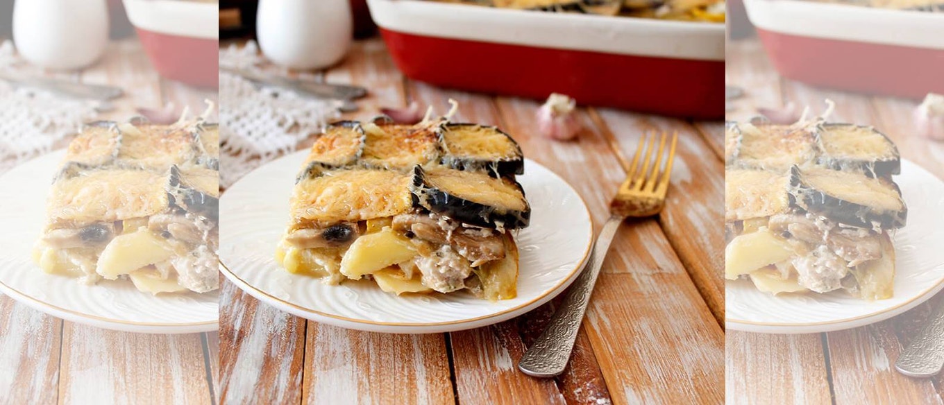 Moussaka med potatis Dolmio